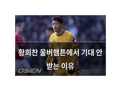 황희찬 울버햄튼에서 기대 안 받는 이유