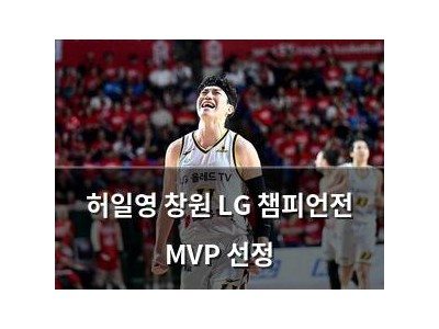 허일영 창원 LG 챔피언전 MVP 선정