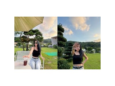 홍진영 SNS에 완벽 몸매 공개해 화제