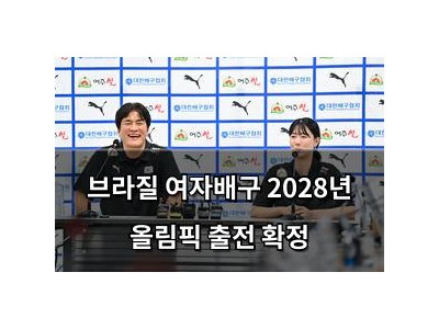 브라질 여자배구 2028년 올림픽 출전 확정